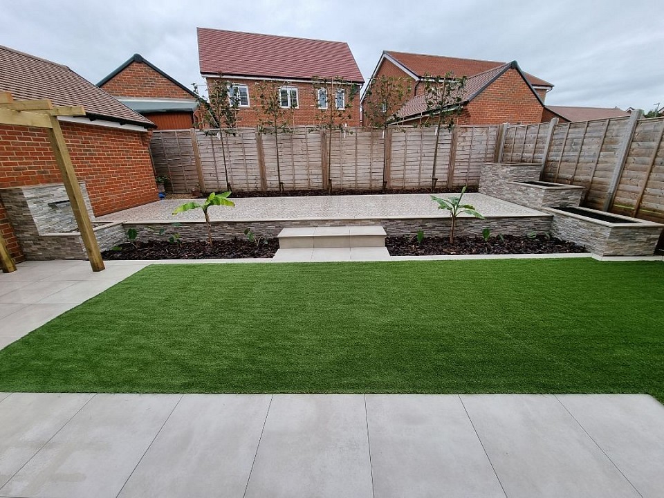 Landscaped garden design